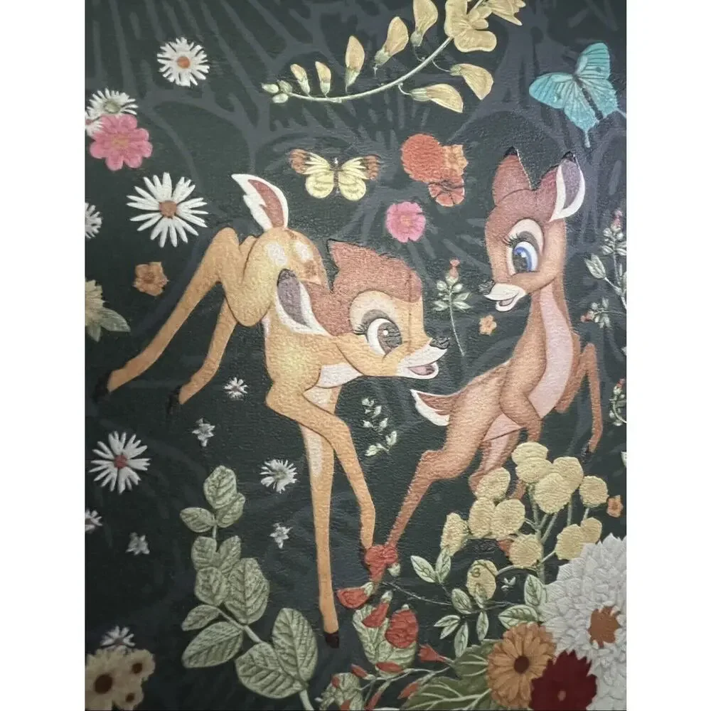 Loungefly Bambi Crossbody Handbag Bag Green Floral Forest Friends Disney
